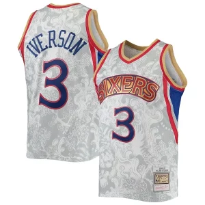Fascinante Allen Iverson Philadelphia 76ers Hardwood Classics 1996/97 Lunar New Year Swingman Jersey White