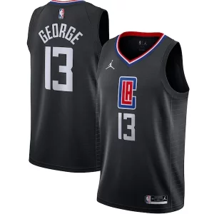 Cool Paul George LA Clippers Jordan Brand 2020/21 Swingman Jersey Statement Edition Black