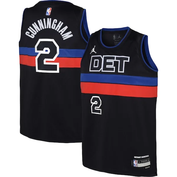 Incantevole Prestigioso Robusto Cade Cunningham Detroit Pistons Jordan Brand Youth Swingman Jersey Statement Edition Black