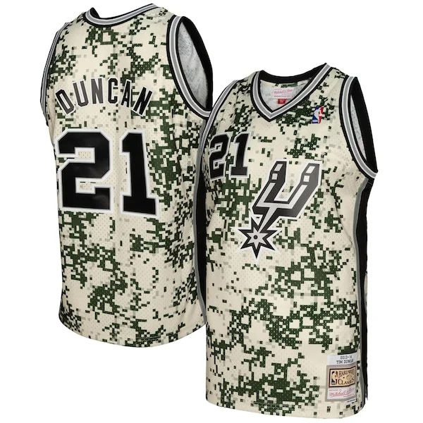 Pratico Comodo Tim Duncan San Antonio Spurs 2013/14 Swingman Jersey Camo