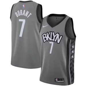 Trendy Kevin Durant Brooklyn Nets Nike 2019/2020 Swingman Jersey Statement Edition Gray