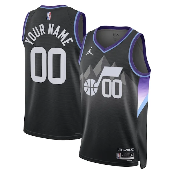 Versatile Splendido Utah Jazz Jordan Brand Unisex 2024/25 Custom Swingman Jersey Statement Edition Black