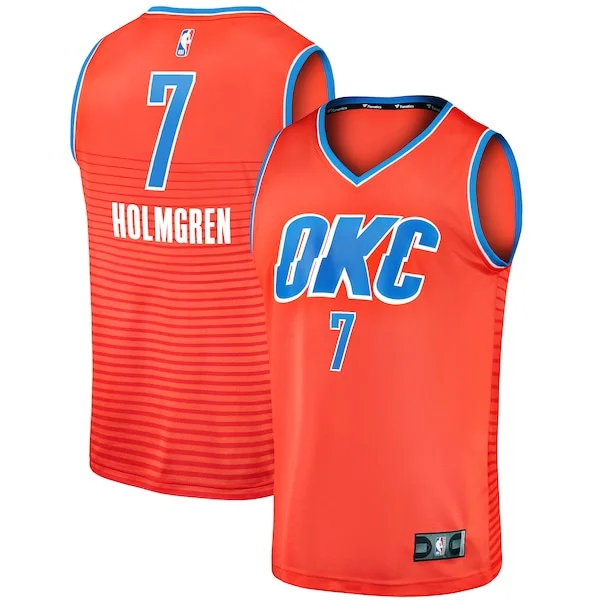 Versatile Eccezionale Bellissimo Chet Holmgren Oklahoma City Thunder Fast Break Replica Player Jersey Statement Edition Orange