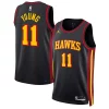 Raffinato Trae Young Atlanta Hawks Jordan Brand Unisex Swingman Jersey Statement Edition Black
