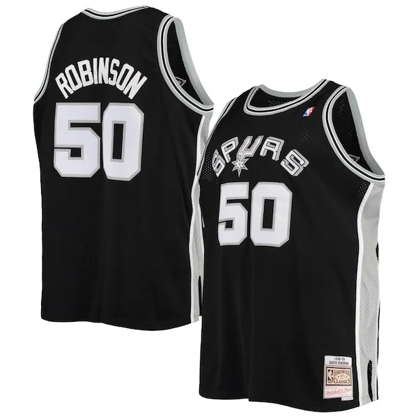 Cool Gorgeous David Robinson San Antonio Spurs 1998/99 Big & Tall Hardwood Classics Swingman Jersey Black