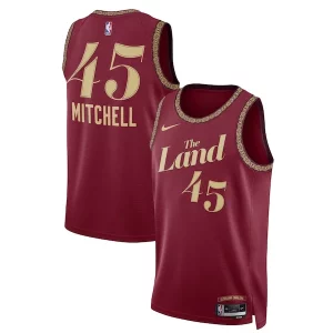 Accattivante Splendido Stupendo Donovan Mitchell Cleveland Cavaliers Nike Unisex 2023/24 Swingman Jersey Wine City Edition