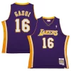 Prestigioso Gorgeous Pau Gasol Los Angeles Lakers 2009/10 Hardwood Classics Swingman Jersey Purple