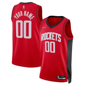 Cool Splendido Houston Rockets Nike 2021/22 Diamond Swingman Custom Jersey Icon Edition Red