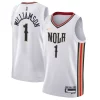 Incantevole Bellissimo Cool Zion Williamson New Orleans Pelicans Nike Youth Swingman Jersey City Edition White