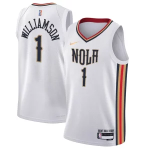 Incantevole Bellissimo Cool Zion Williamson New Orleans Pelicans Nike Youth Swingman Jersey City Edition White