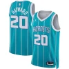 Splendido Gordon Hayward Charlotte Hornets Jordan Brand Unisex Swingman Jersey Icon Edition Teal