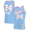 Ottimo Incantevole Reggie Theus Sacramento Kings 1985/86 Hardwood Classics Swingman Jersey Light Blue