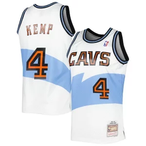 Trendy Shawn Kemp Cleveland Cavaliers Hardwood Classics Swingman Jersey White