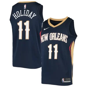 Incantevole Jrue Holiday New Orleans Pelicans Nike Swingman Jersey Navy