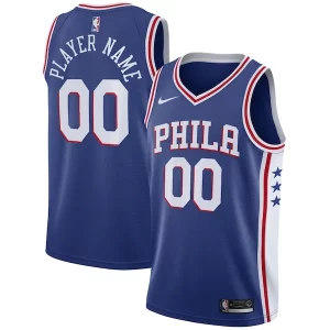 Lussuoso Philadelphia 76ers Nike 2020/21 Swingman Custom Jersey Icon Edition Royal