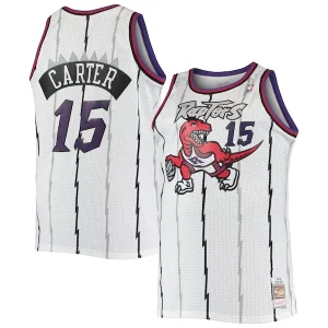 Bellissimo Vince Carter Toronto Raptors 1998/99 Big & Tall Hardwood Classics Swingman Jersey White/Purple