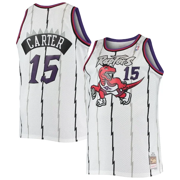 Bellissimo Vince Carter Toronto Raptors 1998/99 Big & Tall Hardwood Classics Swingman Jersey White/Purple