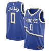Elegante Incantevole Damian Lillard Milwaukee Bucks Nike Unisex 2024/25 Swingman Player Jersey City Edition Royal