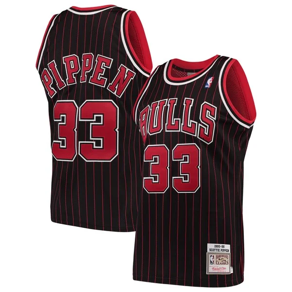 Fascinante Incantevole Scottie Pippen Chicago Bulls 1995/96 Hardwood Classics Authentic Jersey Black