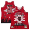 Ottimo Robusto Accattivante Chicago Bulls x Tats Cru Hardwood Classics Fashion Jersey Red