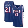 Bellissimo Joel Embiid Philadelphia 76ers Fast Break Replica Player Jersey Icon Edition Royal