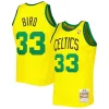 Prestigioso Versatile Larry Bird Boston Celtics 1985 86 Hardwood Classics Reload 3.0 Swingman Jersey Gold