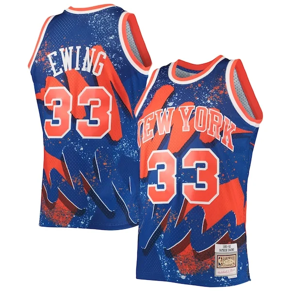 Prestigioso Cool Patrick Ewing New York Knicks Hardwood Classics 1991/92 Hyper Hoops Swingman Jersey Blue