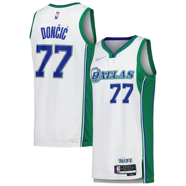 Meraviglioso Delizioso Comodo Luka Dončić Dallas Mavericks Nike Swingman Player Jersey City Edition White