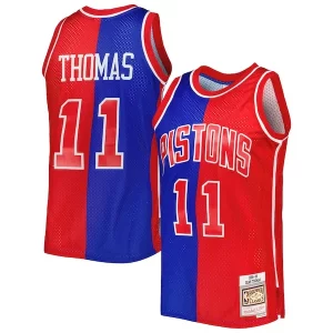 Attraente Isiah Thomas Isiah Thomas Hardwood Classics 1988/89 Split Swingman Jersey Blue/Red