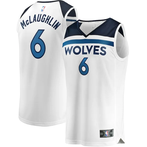 Sofisticato Bellissimo Jordan McLaughlin Minnesota Timberwolves Youth Fast Break Replica Player Jersey Association Edition White