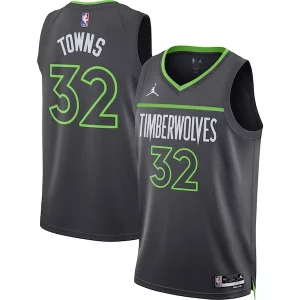 Ottimo Splendido Lussuoso Karl Anthony Towns Minnesota Timberwolves Jordan Brand Unisex Swingman Jersey Statement Edition Charcoal