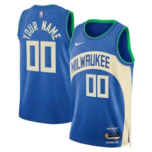 Incantevole Magnifico Milwaukee Bucks Nike Unisex 2023/24 Custom Swingman Jersey Royal City Edition