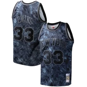 Fascinante Comodo Patrick Ewing New York Knicks Hardwood Classics 1991/92 Tie Dye Swingman Jersey Black