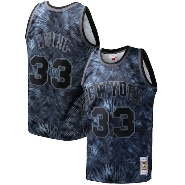 Fascinante Comodo Patrick Ewing New York Knicks Hardwood Classics 1991/92 Tie Dye Swingman Jersey Black