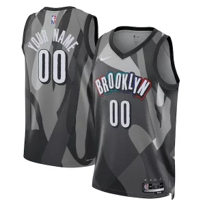 Meraviglioso Classico Eccezionale Brooklyn Nets Nike Unisex 2024/25 Custom Swingman Jersey City Edition Gray