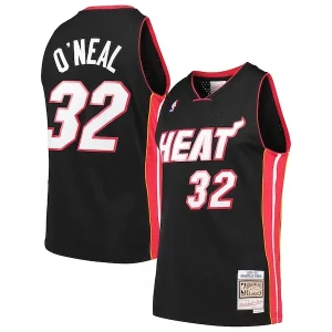 Versatile Fascinante Cool Shaquille O'Neal Miami Heat Hardwood Classics Swingman Jersey Black