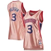 Duraturo Allen Iverson Philadelphia 76ers Women's 75th Anniversary Rose Gold 1996 Swingman Jersey Pink