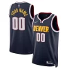 Pratico Sofisticato Denver Nuggets Nike 2021/22 Diamond Swingman Custom Jersey Icon Edition Navy