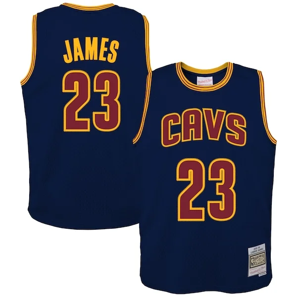 Prestigioso Ottimo LeBron James Cleveland Cavaliers Youth 2008/09 Hardwood Classics Swingman Jersey Navy