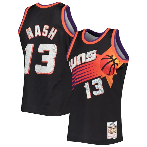 Stupendo Cool Moderno Steve Nash Phoenix Suns 1996/97 Hardwood Classics NBA 75th Anniversary Diamond Swingman Jersey Black