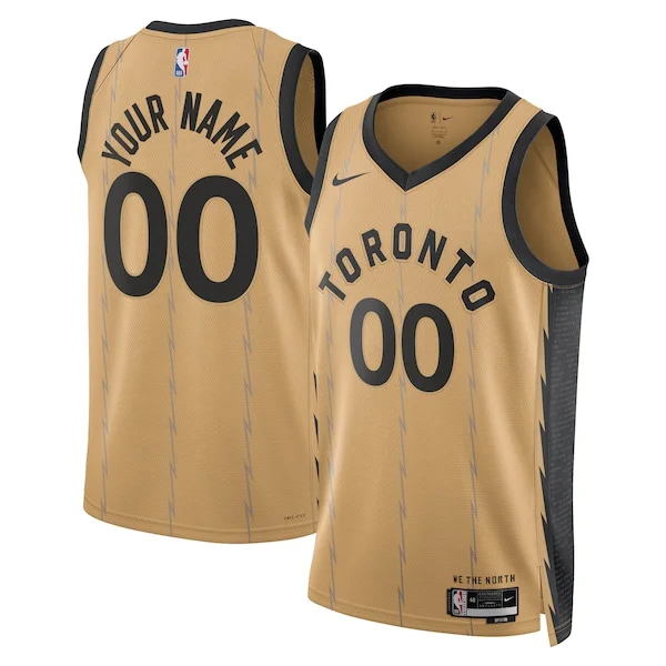 Fantastico Resistente Toronto Raptors Nike Unisex 2023/24 Custom Swingman Jersey Gold City Edition