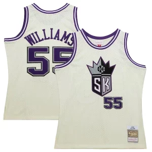 Magnifico Delizioso Jason Williams Sacramento Kings Chainstitch Swingman Jersey Cream