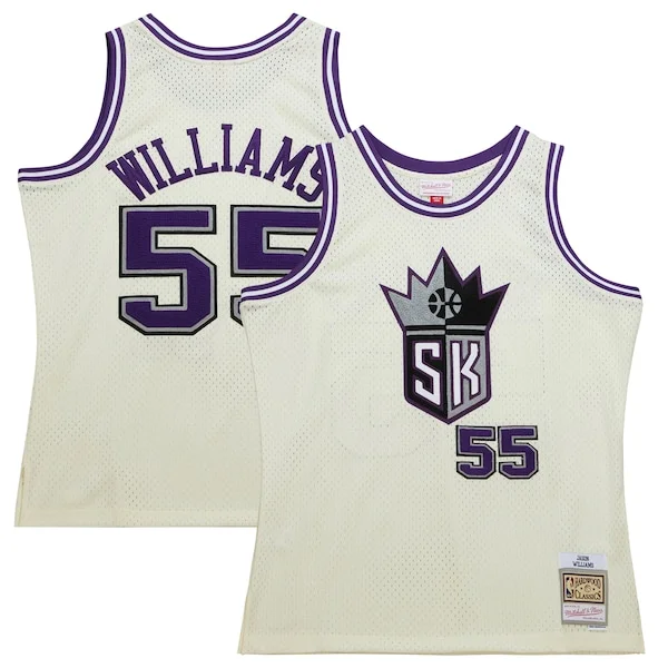 Magnifico Delizioso Jason Williams Sacramento Kings Chainstitch Swingman Jersey Cream