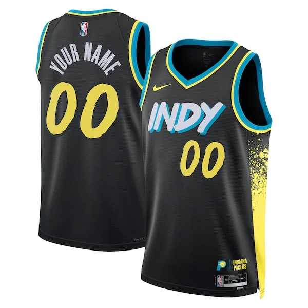Sofisticato Trendy Indiana Pacers Nike Unisex 2023/24 Custom Swingman Jersey Black City Edition