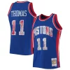Cool Isiah Thomas Detroit Pistons 1988/89 Hardwood Classics NBA 75th Anniversary Diamond Swingman Jersey Blue