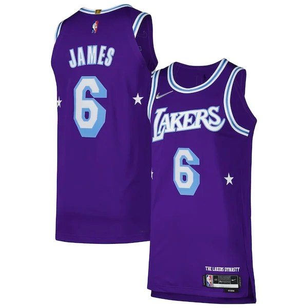 Elegante Eccezionale Duraturo LeBron James Los Angeles Lakers Nike Authentic Player Jersey City Edition Purple