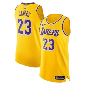 Versatile Comodo Attraente LeBron James Los Angeles Lakers Nike Authentic Player Jersey Icon Edition Gold