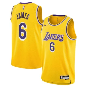 Prestigioso Pratico LeBron James Los Angeles Lakers Nike Youth Swingman Jersey Icon Edition Gold