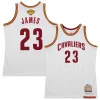 Comodo LeBron James Cleveland Cavaliers 2015/16 Hardwood Classics Authentic Jersey White