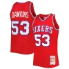 Versatile Delizioso Darryl Dawkins Philadelphia 76ers Hardwood Classics 1979/80 Swingman Jersey Red